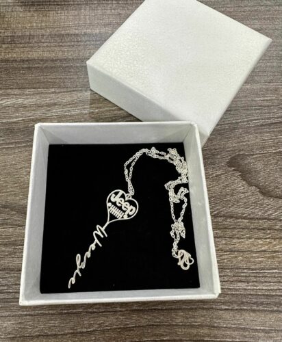 Customize Your Name With JPP Necklace High Quality 925 Sterling Silver 18K Gold N05 photo review