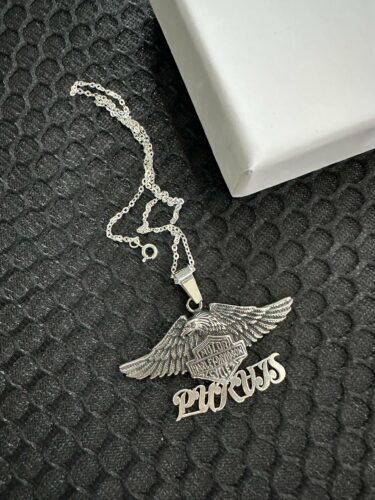 Customize Your Name With HLD Biker Necklace Eagle Pendant Neklace High Quality 925 Sterling Silver photo review